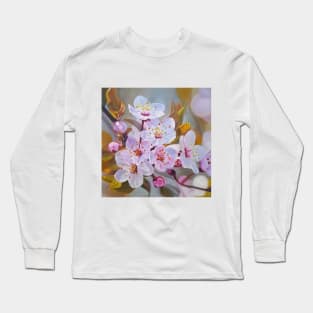 Cherry Blossom oil painting Long Sleeve T-Shirt